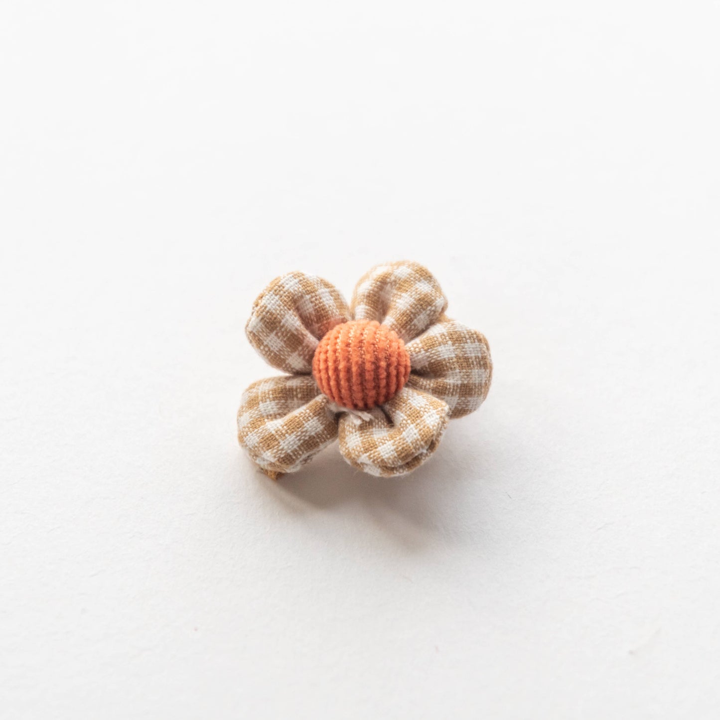 Gingham Flower Hair Clips Bundle, Set of 4