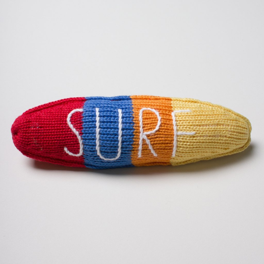 Organic Surfboard Baby Rattle (Machine Washable)