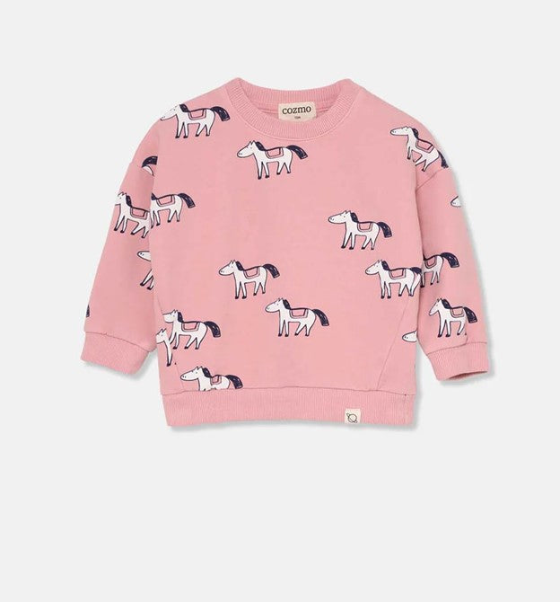 Soft Fleece Horses  Baby Sweatshirt