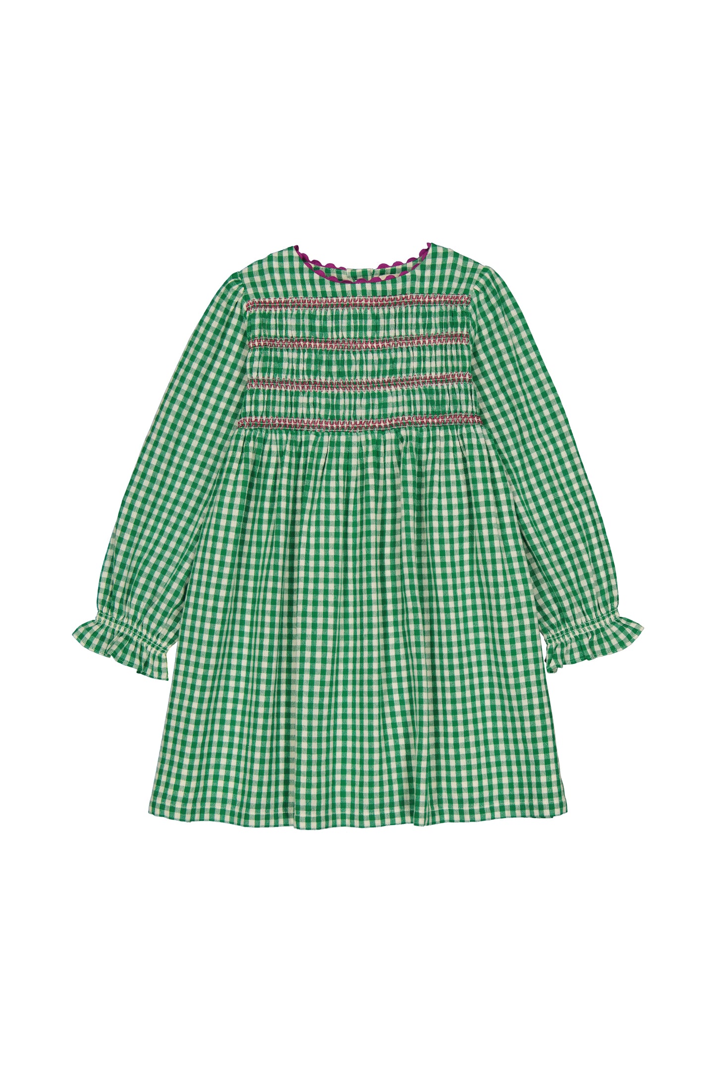 Hello Simone Malice Dress Gingham Green