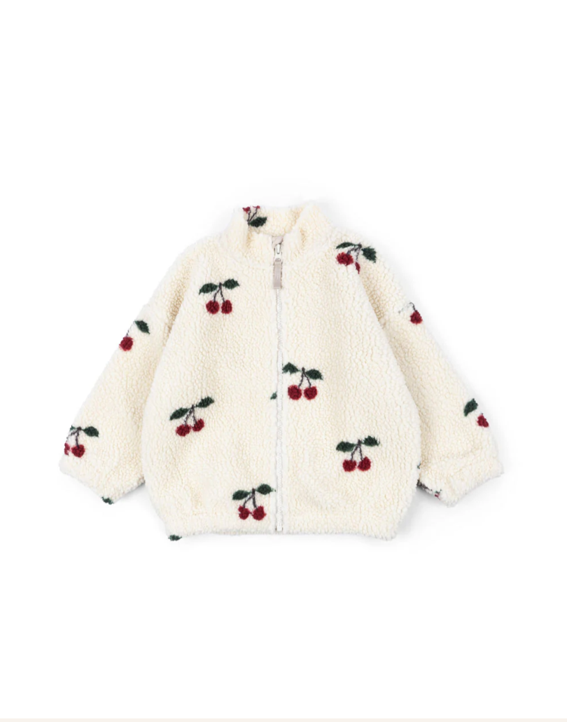 Jody Teddy Jacket Cherry