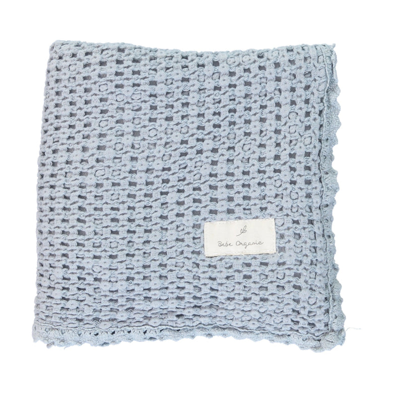 Waffle Blanket, Blue