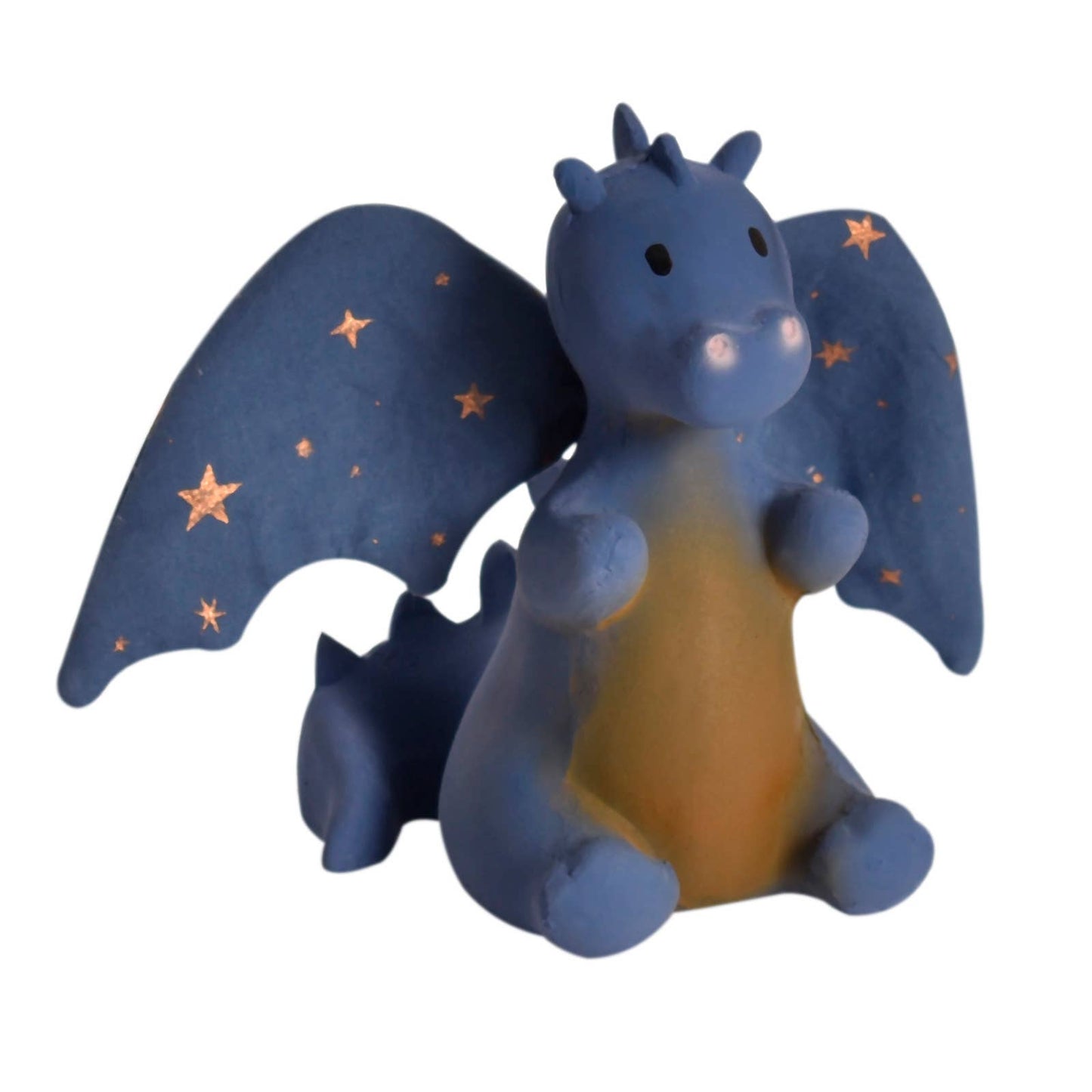 Dragon Natural Rubber Rattle w/Crinkle Wings