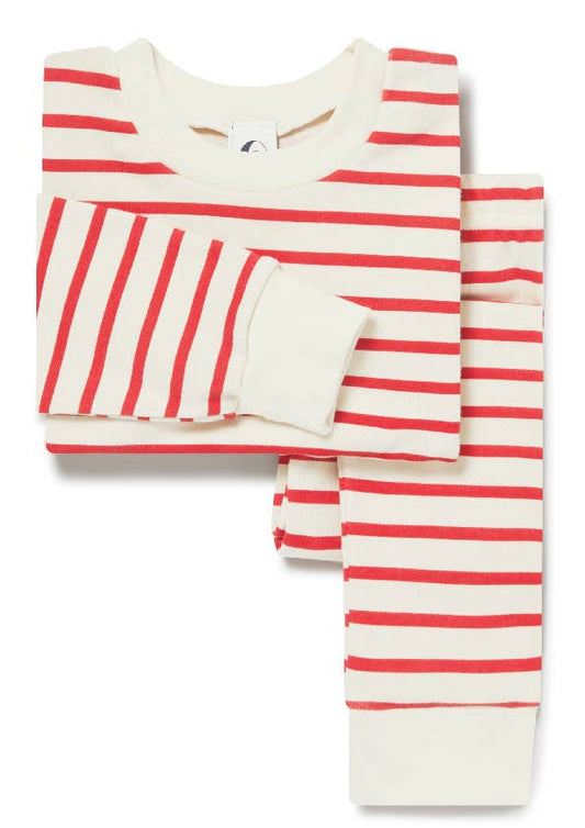 Holiday Classic Pajama, Red & Oatmeal Breton