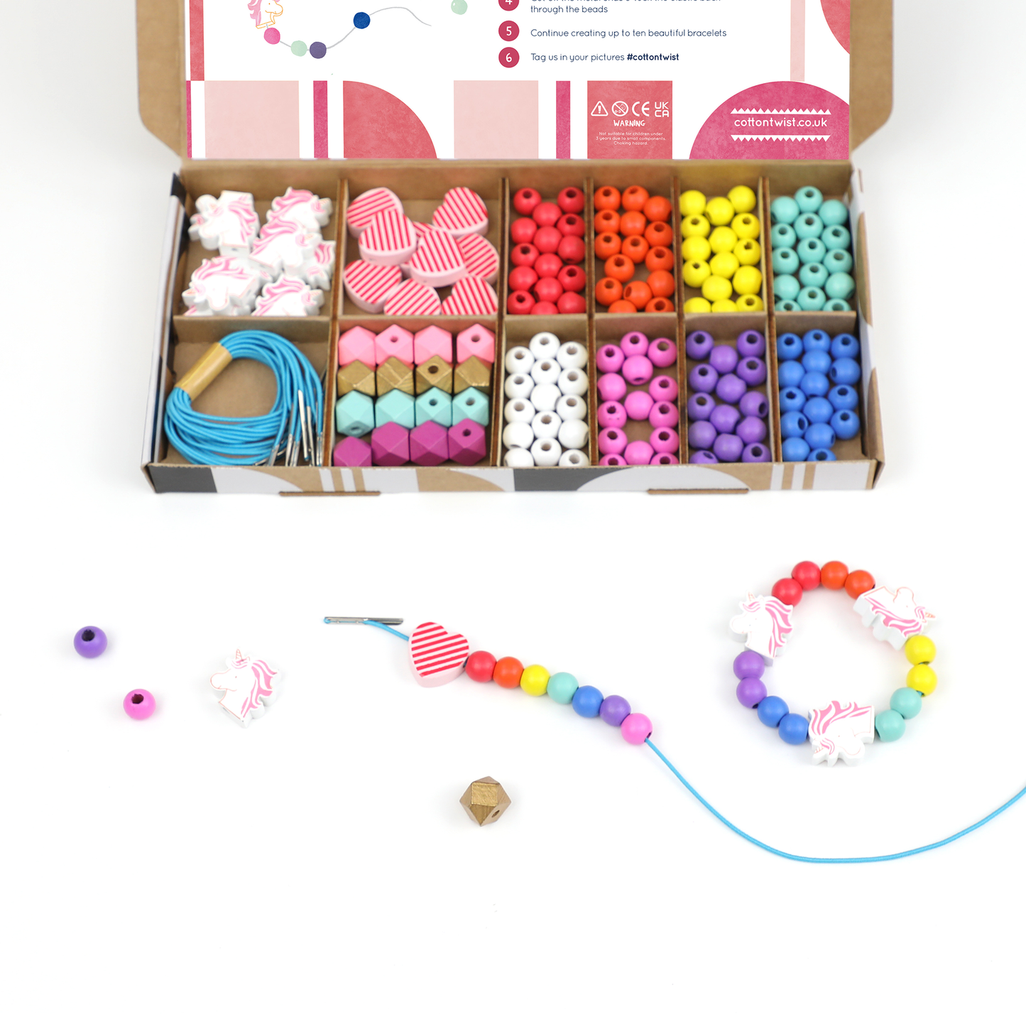 Unicorn & Heart Bracelet Making Kit