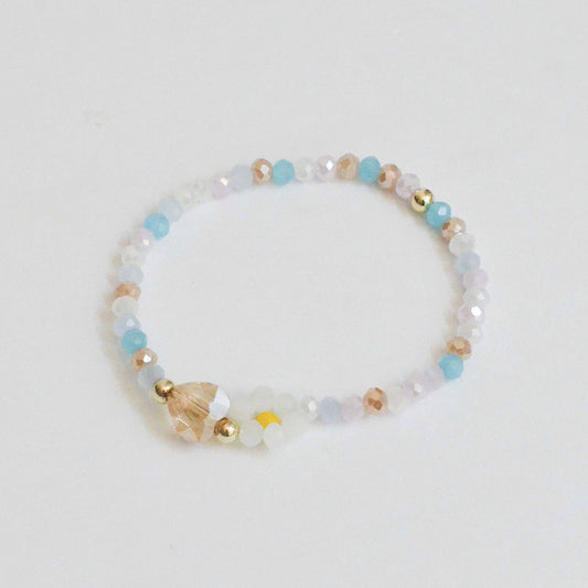 Heart Glass Beads Bracelet